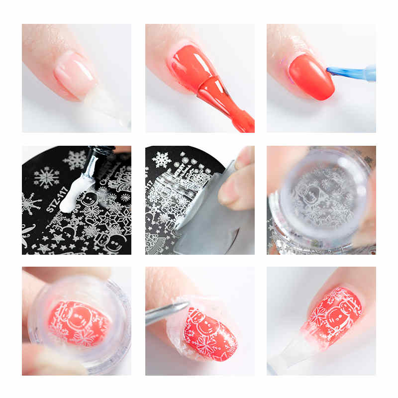 Nueva placa de acero de impresión de Mobray para estampar la belleza de las uñas de gel